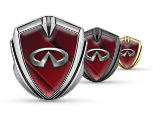 Infiniti Auto Logo Abzeichen Tuning Stil Glänzendes Metall